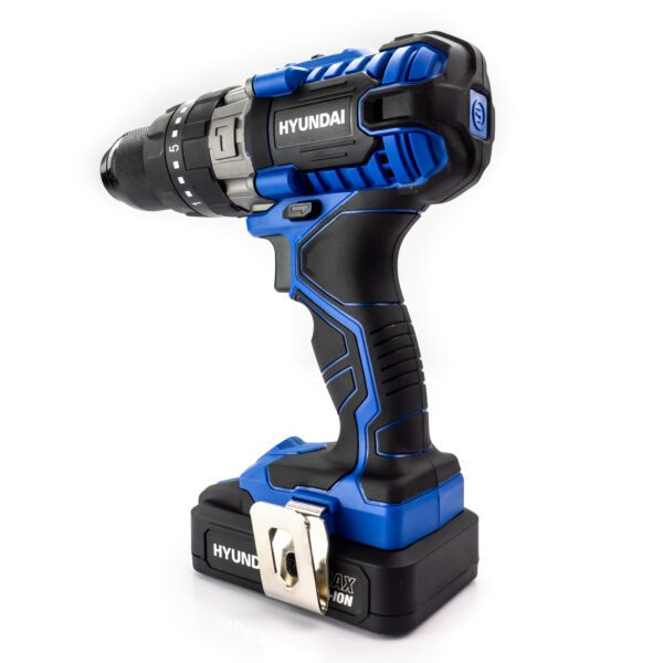 Hyundai 20V MAX Li-Ion Cordless Drill Driver with 13-Piece Drill Accessory Kit | HY2176 - Image 11