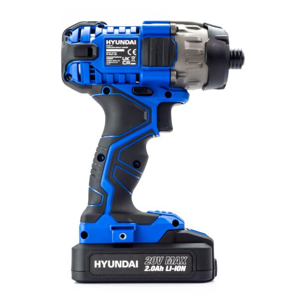 Hyundai 20V MAX 180Nm Li-Ion Cordless Impact Driver and 32-Piece Drill Bit Accessory Set | HY2177 - Image 5