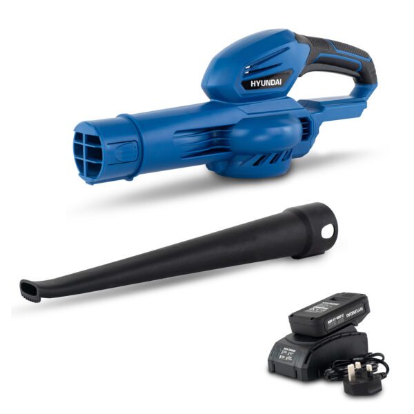 Hyundai 20V Li-Ion Cordless Leaf Blower - Battery Powered Garden Blower | HY2189