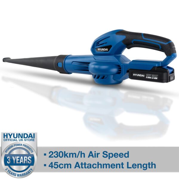 Hyundai 20V Li-Ion Cordless Leaf Blower - Battery Powered Garden Blower | HY2189 - Image 20