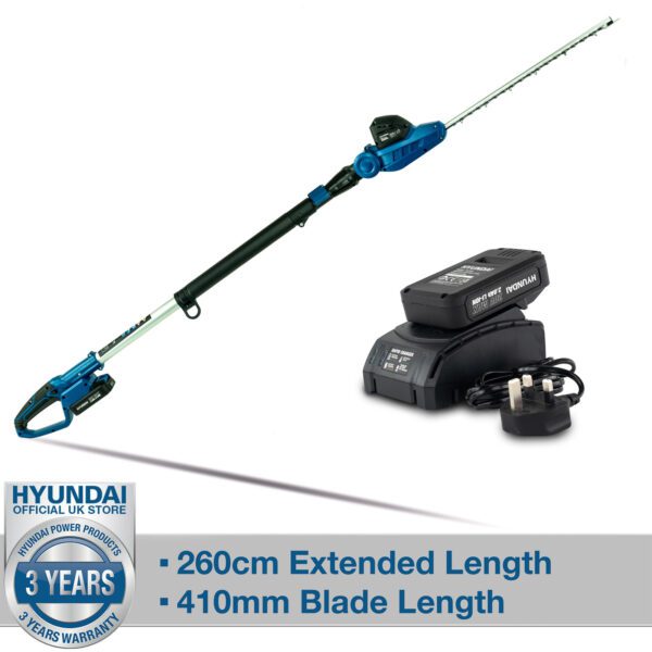 Hyundai 20V Li-Ion Cordless Pole Hedge Trimmer - Long Reach Battery Powered Pole Trimmer | HY2191 - Image 22