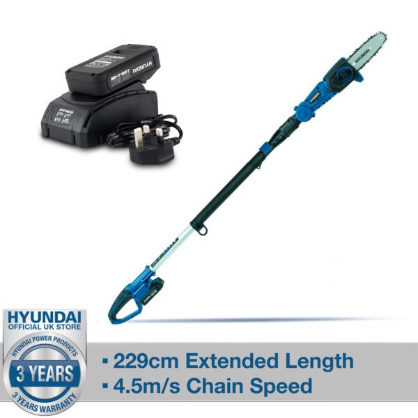 Hyundai 20V Li-Ion Cordless Pole Saw / Pruner - Long Reach Battery Powered Pole Saw | HY2192 - Image 22