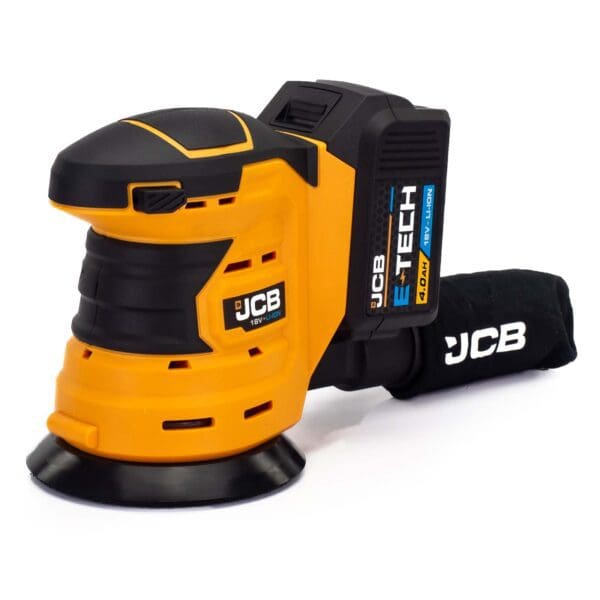 JCB 18V Orbital Sander 4.0ah Lithium-Ion Battery and charger in 20  kit bag | 21-18OS-4X-BG - Image 7