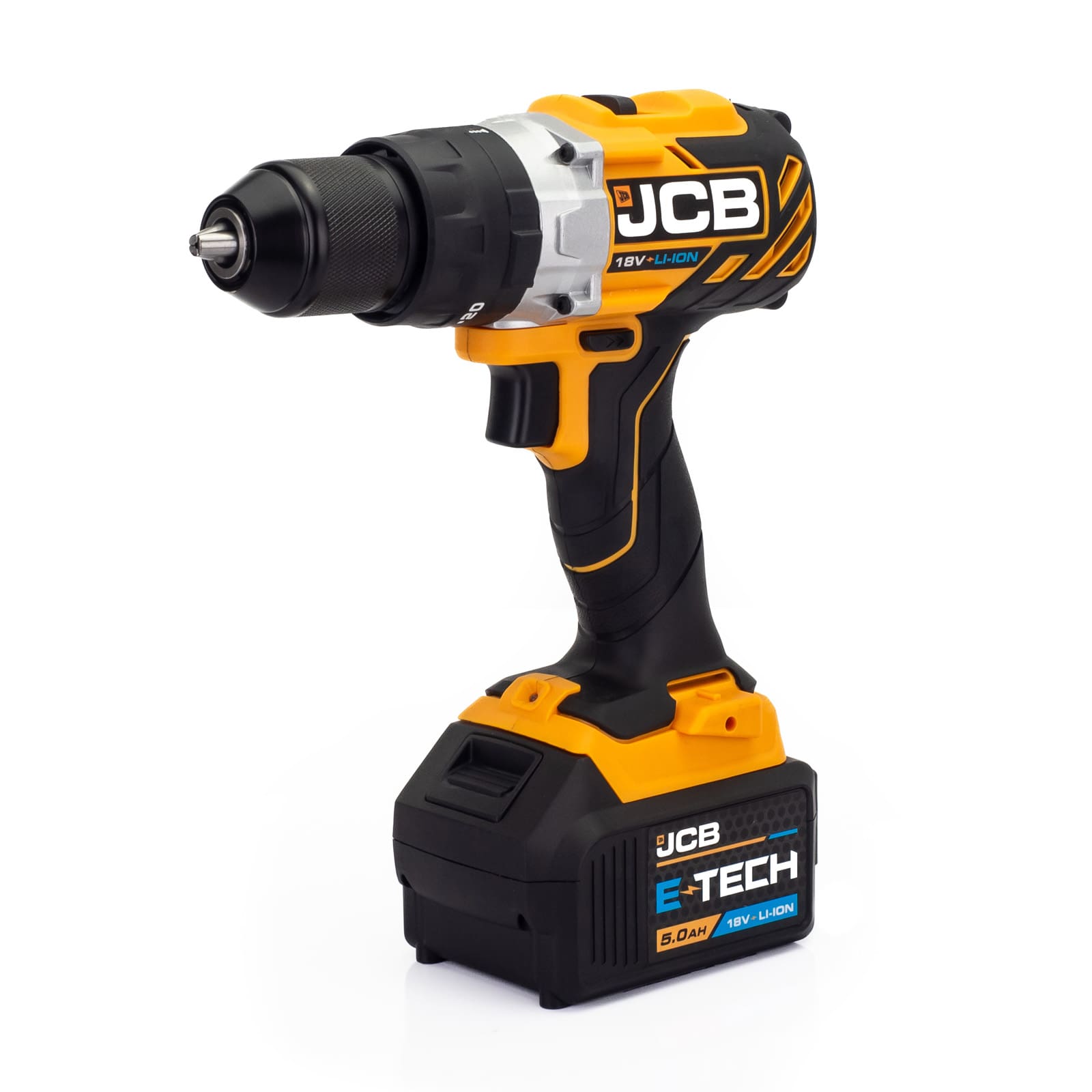 JCB 18V B/L Combi Drill B/L Impact Driver Multi Tool Kit 2x 5.0ah Lithium-Ion Batteries and super fast charger in 26 wheeled kit bag | 21-18TPKMT-5 - Image 8