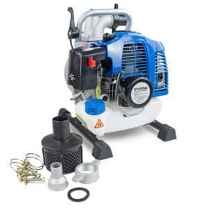 Hyundai 35mm 1.5'' Petrol Clean Water Pump, 35m Total Head, 8m Lift, 250L/min Flow Rate, Lightweight